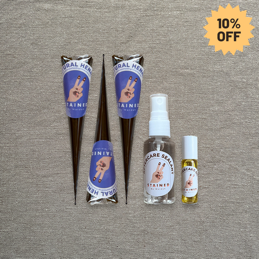 Natural Henna Essentials Set (Pregnant/ Breastfeeding/ Child-Friendly)