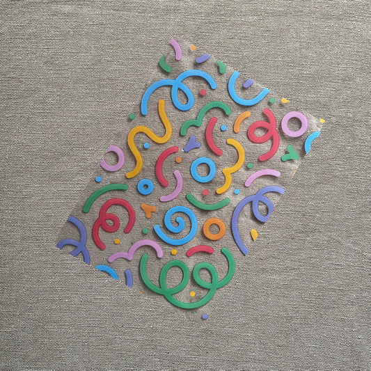 Pre-Cut Cello Sheets (Pastel Swirls)