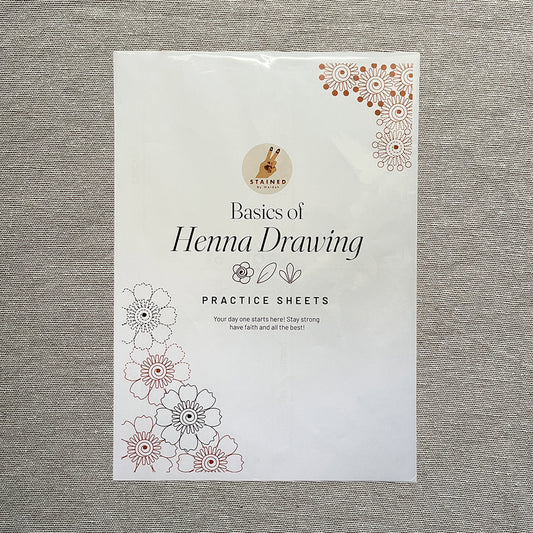 Basics of Henna Drawing Practice Sheets