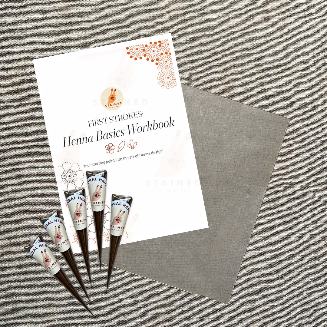 First Strokes: Henna Basics Workbook Set