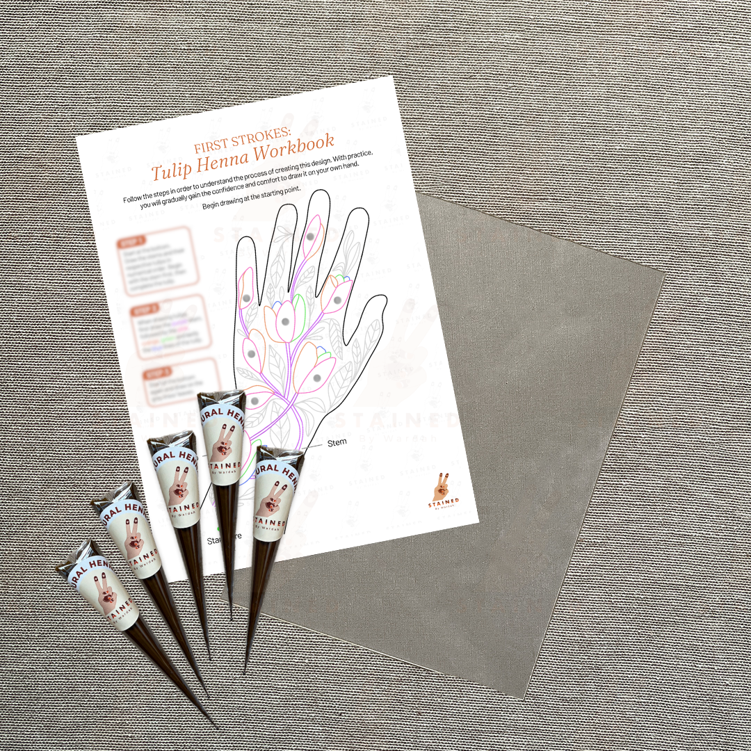 First Strokes: Tulip Henna Workbook Set