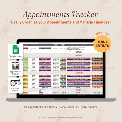 (Digital) Henna Appointments Tracker