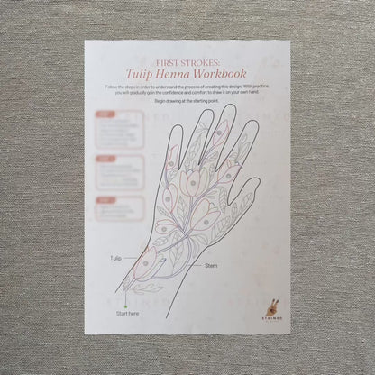 (Digital) First Strokes: Tulip Henna Workbook